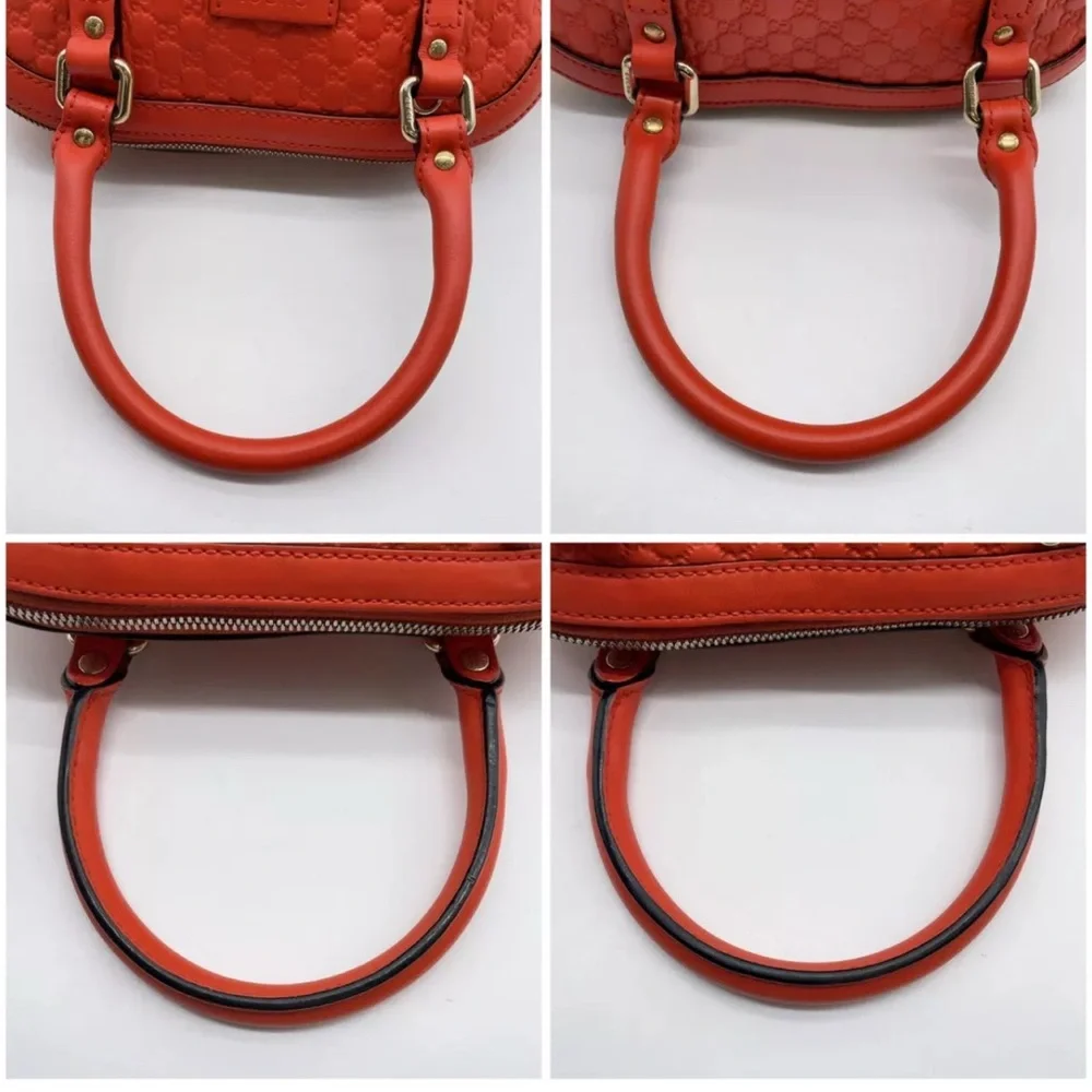Authentic Gucci GG Micro Shimmer Orange  Mini Handbag 2way CrossbodyBag - Picture 13 of 17